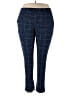 D&Co. Plaid Blue Active Pants Size XL - photo 1