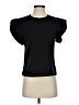 Shein Black Short Sleeve Top Size 4 - photo 1