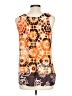Unity World Wear 100% Polyester Orange Sleeveless Blouse Size L - photo 2