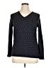Tommy Hilfiger 100% Cotton Polka Dots Black Pullover Sweater Size XL - photo 1