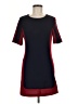 Kling 100% Polyester Color Block Solid Blue Red Casual Dress Size M - photo 1