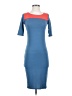 Lularoe Color Block Blue Casual Dress Size XXS - photo 1