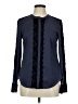 Ann Taylor 100% Nylon Blue Long Sleeve Blouse Size 6 - photo 1