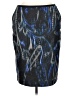 T Tahari Blue Black Formal Skirt Size 14 - photo 1