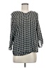 Pleione 100% Polyester Black 3/4 Sleeve Blouse Size M - photo 1