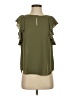 J.Crew 100% Polyester Green Short Sleeve Blouse Size 0 - photo 1