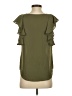 J.Crew 100% Polyester Green Short Sleeve Blouse Size 0 - photo 2
