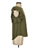 J.Crew 100% Polyester Green Short Sleeve Blouse Size 0 - photo 4