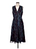 CAbi 100% Polyester Paisley Blue Purple Cocktail Dress Size 6 - photo 1