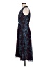 CAbi 100% Polyester Paisley Blue Purple Cocktail Dress Size 6 - photo 5
