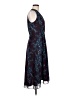 CAbi 100% Polyester Paisley Blue Purple Cocktail Dress Size 6 - photo 4