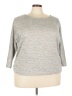 Avenue Gray 3/4 Sleeve T-Shirt Size 22 - 24 Plus - photo 1
