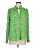 J by Joie 100% Polyester Floral Green Long Sleeve Blouse Size M - photo 1