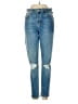 Topshop Hearts Blue Jeans Size 30 waist - photo 1