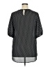 Sonja Betro 100% Polyester Polka Dots Black Short Sleeve Blouse Size XL - photo 2