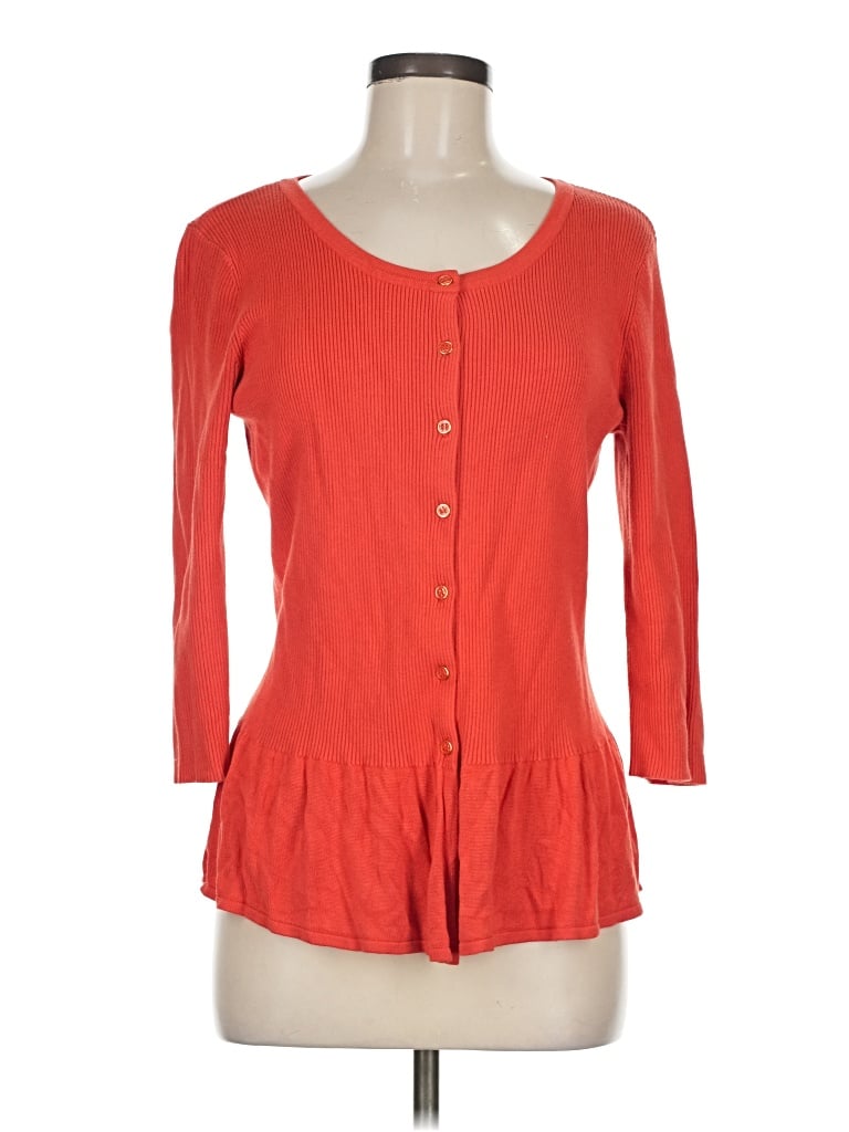 Pre-owned Ava Cardigan Sweater In Red