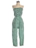 Unbranded 100% Viscose Hearts Green Jumpsuit Size S - photo 1