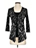 Brittany Black 100% Polyester Black 3/4 Sleeve Blouse Size S - photo 1