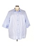 Blair Stripes Blue 3/4 Sleeve Button-Down Shirt Size 4X - photo 1
