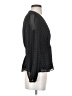 Pleione 100% Polyester Black Long Sleeve Blouse Size XS - photo 4