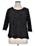 Notations Black 3/4 Sleeve Top Size 1X - photo 1