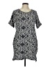 Dee Elly Graphic Gray Casual Dress Size M - photo 1