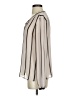 Ann Taylor LOFT 100% Polyester Stripes Ivory Long Sleeve Blouse Size XS - photo 5