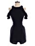 Topshop 100% Polyester Black Blue Romper Size 2 - photo 1