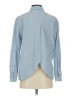 Madewell Chevron-herringbone Blue Long Sleeve Button-Down Shirt Size XXS - photo 2