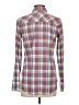 J.Crew Plaid Brown Long Sleeve Button-Down Shirt Size 4 - photo 2