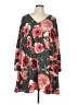 Peach Love 100% Polyester Gray 3/4 Sleeve Blouse Size L - photo 1