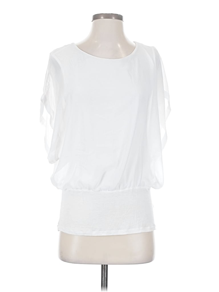 Pre-owned Joseph Short Sleeve Top White Boatneck Tops