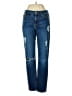 7 For All Mankind Hearts Blue Jeans Size 27 waist - photo 1
