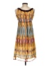 Tory Burch 100% Silk Graphic Brown Casual Dress Size 2 - photo 2