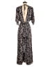 Red Carter 100% Polyester Animal Print Brown Jumpsuit Size S - photo 2