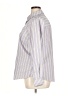 Foxcroft 100% Polyester Stripes Purple Long Sleeve Blouse Size 16W - photo 5