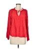 Gap 100% Rayon Red Long Sleeve Blouse Size M - photo 1