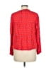 Gap 100% Rayon Red Long Sleeve Blouse Size M - photo 2