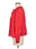 Gap 100% Rayon Red Long Sleeve Blouse Size M - photo 5