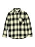 H&M 100% Cotton Plaid Green Long Sleeve Button-Down Shirt Size 12 - photo 1