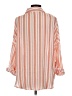 Fred David Stripes Orange 3/4 Sleeve Blouse Size M - photo 2