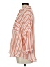 Fred David Stripes Orange 3/4 Sleeve Blouse Size M - photo 5