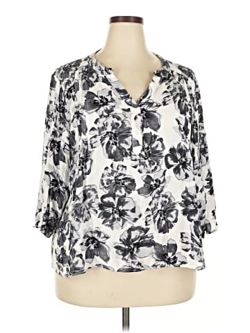 Monday Fun 3/4 Sleeve Blouse (view 1)