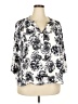 Monday Fun 100% Rayon Ivory 3/4 Sleeve Blouse Size 2X - photo 1