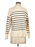 Zara Stripes Ivory Turtleneck Sweater Size XS - photo 1