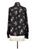Just Fab 100% Polyester Floral Black Long Sleeve Blouse Size XS - photo 2