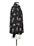 Just Fab 100% Polyester Floral Black Long Sleeve Blouse Size XS - photo 4
