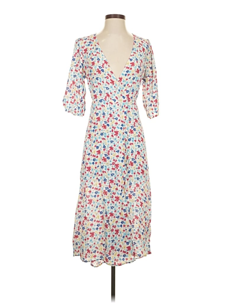 Pre-owned Charlie Holiday Casual Dress In White