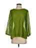 Eclair 100% Polyester Green 3/4 Sleeve Blouse Size S - photo 1