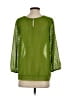 Eclair 100% Polyester Green 3/4 Sleeve Blouse Size S - photo 2